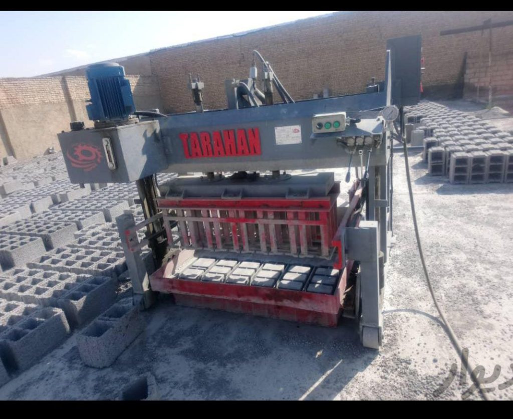 دستگاه بلوک زن گاری دار به همراه میکسر دست دوم